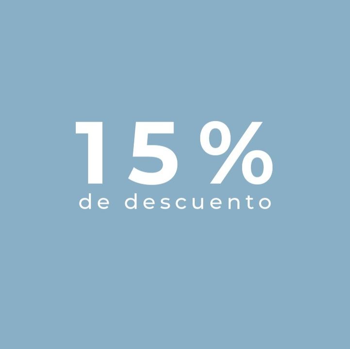 Mobiliario de jardín con 15% de